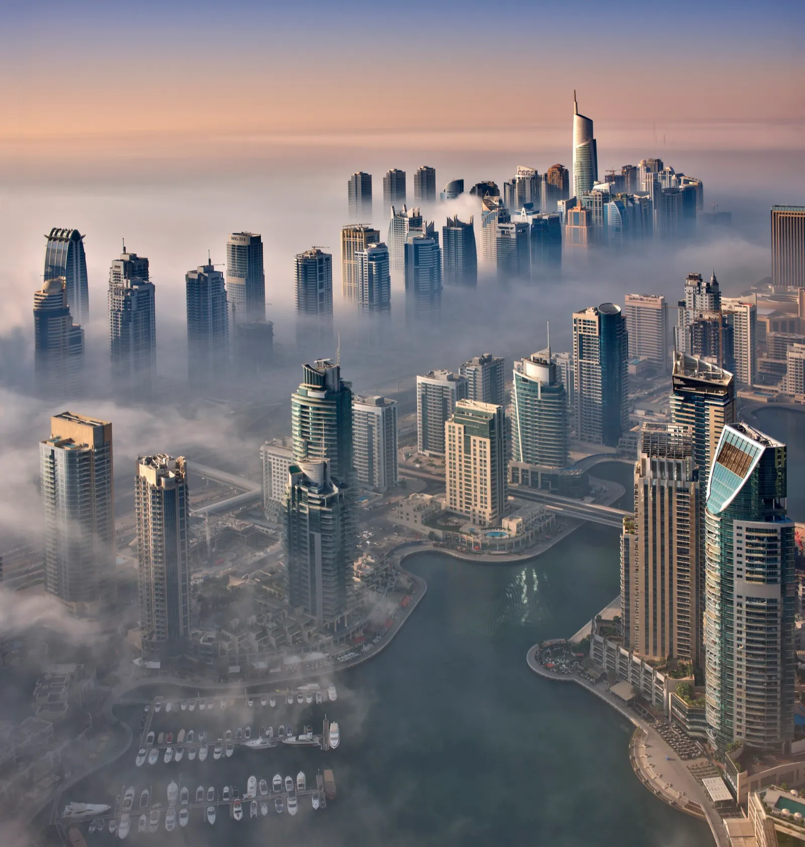 Office towers in Dubai, home of FHS Lineage Shipping